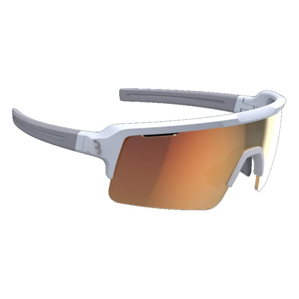 BBB Cycling Fuse BSG-65 Bril - matt white - MLC orange | yellow | clear
