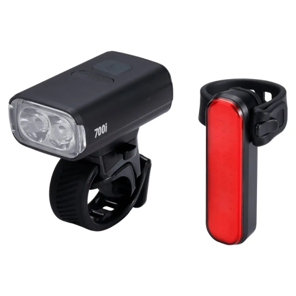 BBB Cycling NanoStrike 700i Combo + Signal Verlichtingsset BLS-266i - zwart