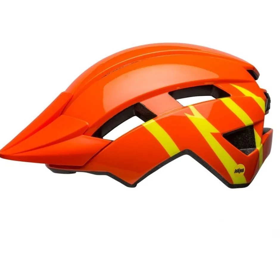 Helmen Kinderen < Bell Sidetrack II MIPS Kinder-Fietshelm - strike gloss orange/yellow