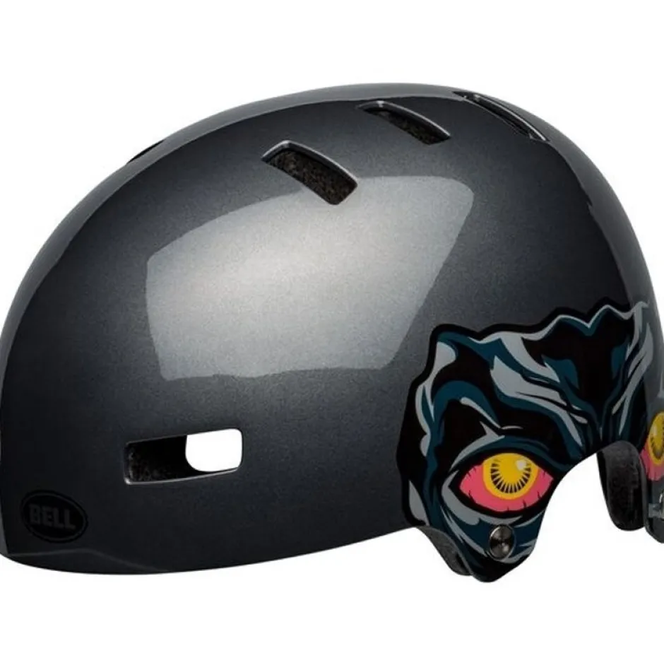 Helmen Kinderen < Bell pan kinder-fiethelm - nightwalker glo gunmetal