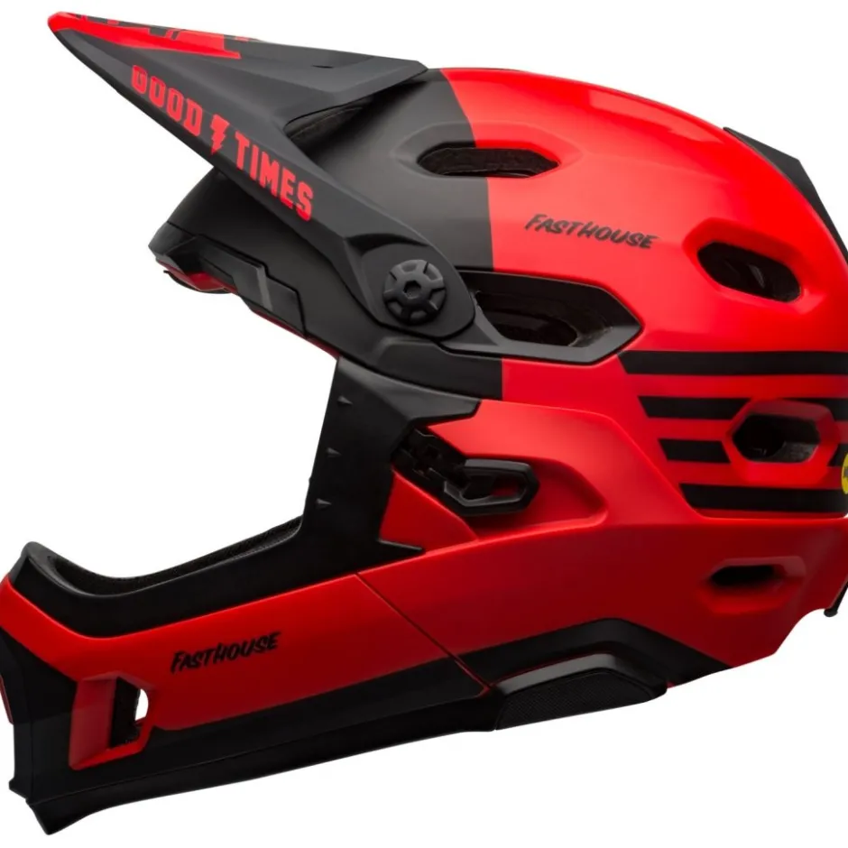 Downhill Helmen < Bell uper DH pherica Hem - matt/go red/back fathoue