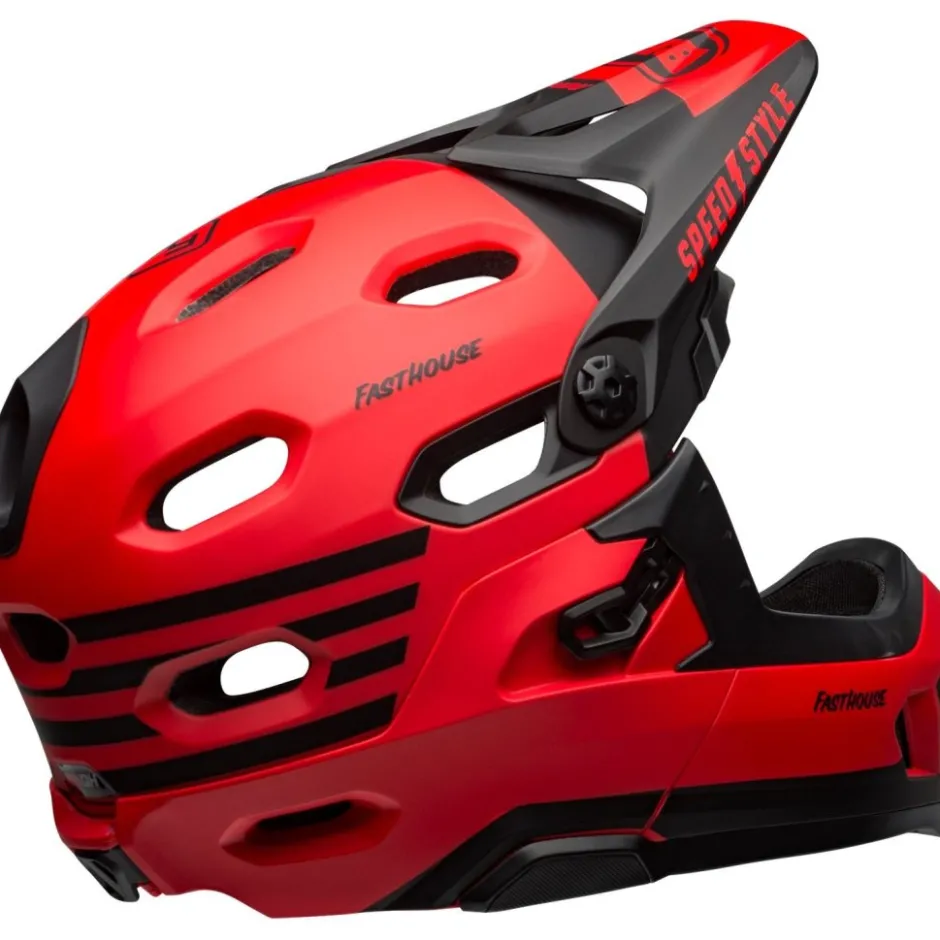 Downhill Helmen < Bell uper DH pherica Hem - matt/go red/back fathoue