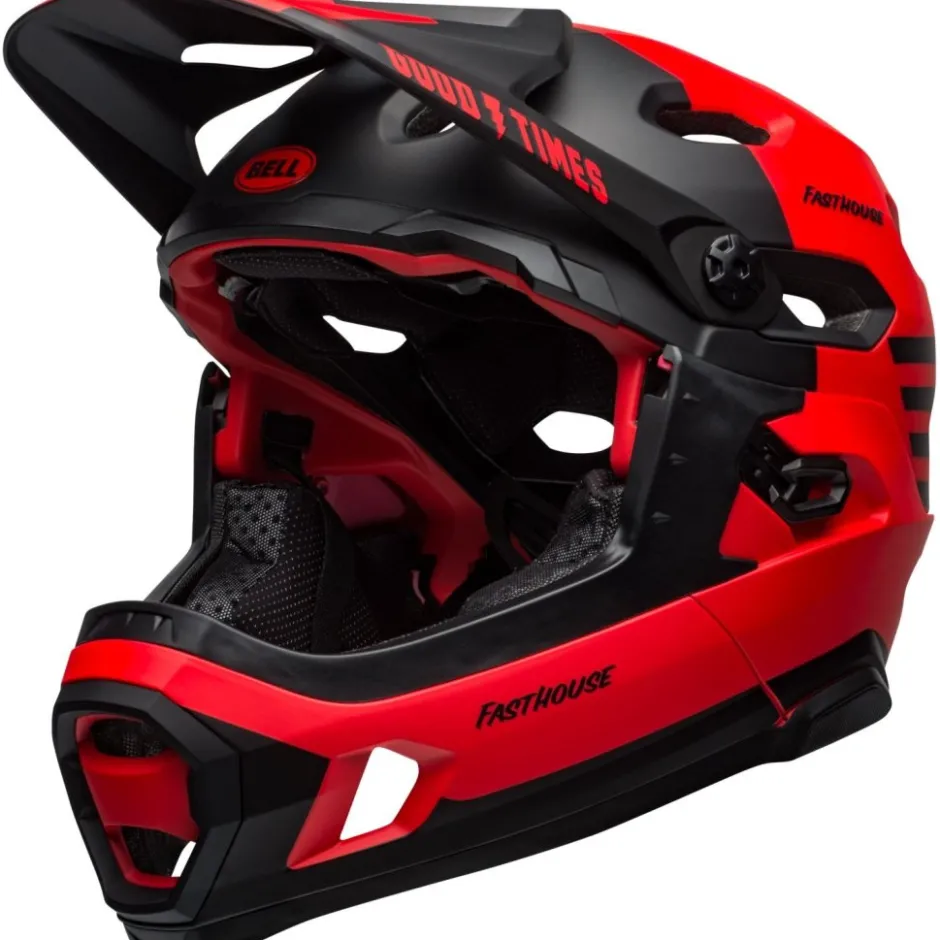 Downhill Helmen < Bell uper DH pherica Hem - matt/go red/back fathoue