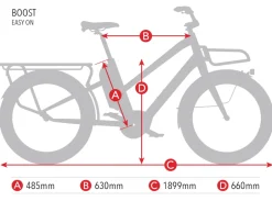 Elektrische Fietsen|Elektrische Bakfietsen < Benno Bikes BOOST EVO 7 CX - 24" Elektrische Bakfiets voor Dames - 2026 - dutch blue