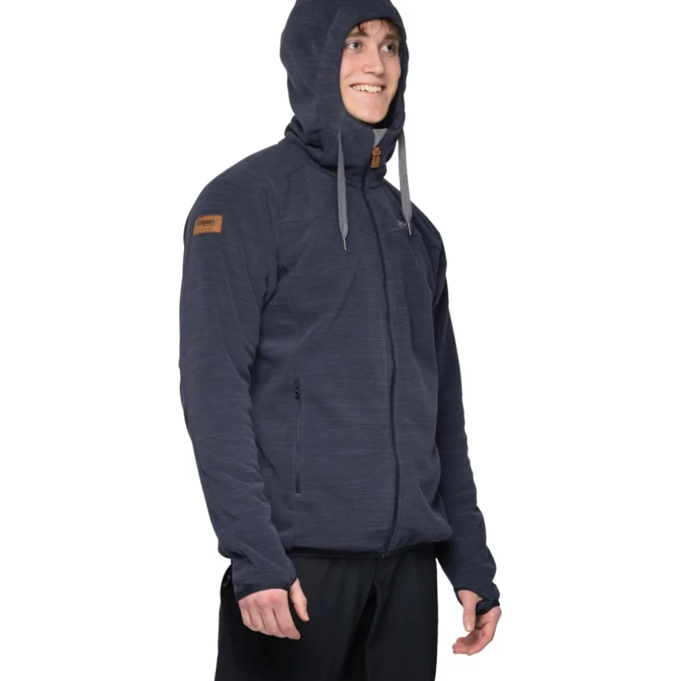 Bergans Hareid Fleece Herenjas - dark navy