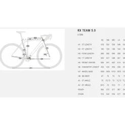 BH Bikes RX TEAM 5.0 - Carbon Cyclocrossfiets - 2025 - silver / black / black