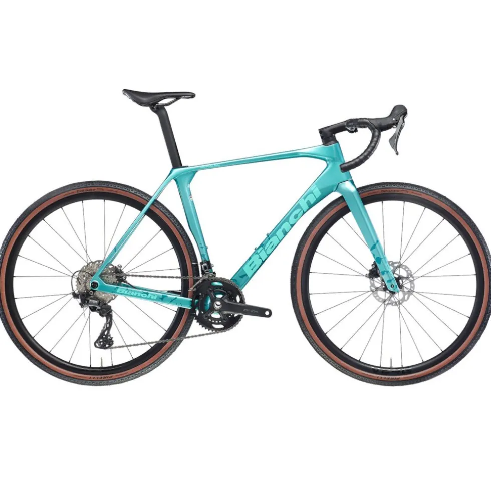Bianchi IMPULSO COMP - GRX 610 - Carbon Gravel Bike - 2026 - celeste metallic / CK16 full glossy