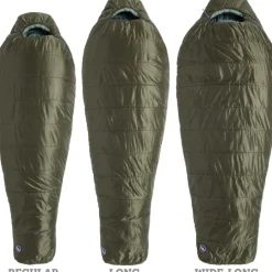 Big Agnes Anthracite 30 Slaapzak Regular - Zip left - olive night/chinois green