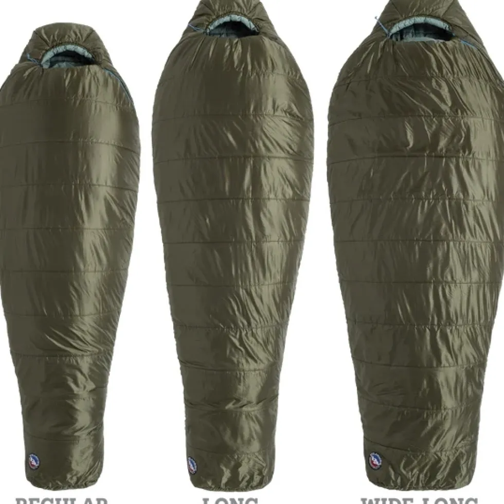 Big Agnes Anthracite 30 Slaapzak Regular - Zip left - olive night/chinois green