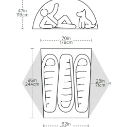 Big Agnes Copper Spur UL3 XL Tent - tangelo/mercury