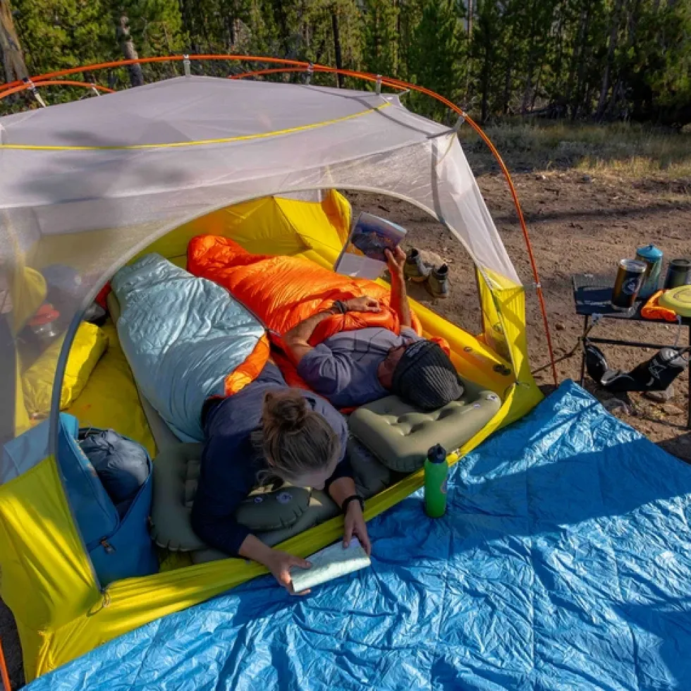 Big Agnes Greystone 30° Slaapzak - Lang - Rits links - cherry tomato/rooibos tea