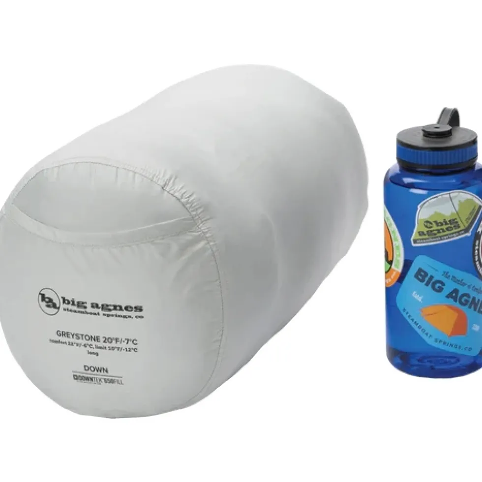 Big Agnes Greystone 30° Slaapzak - Lang - Rits links - cherry tomato/rooibos tea
