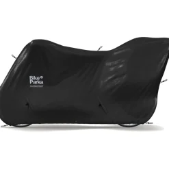 Fietshoezen < BikeParka Longtail Beschermhoes voor Fiets met fietsstoeltje voor kinderen - Black - 210x130cm