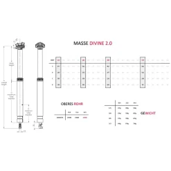 BikeYoke DIVINE 2.0 Telescopische Zadelpen - ⌀ 31.6 | Slag: 160mm