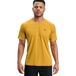 Black Diamond Distance Short Sleeve Tech Tee Men - Amber
