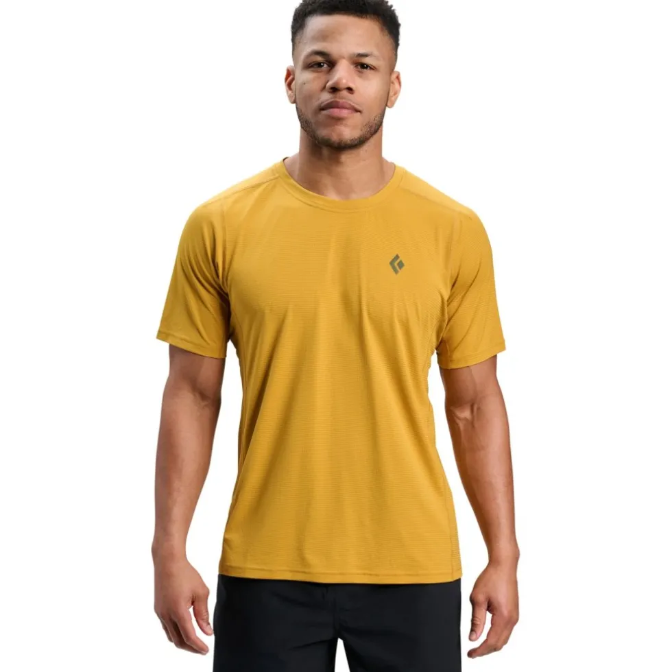 Black Diamond Distance Short Sleeve Tech Tee Men - Amber