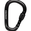 Black Diamond Pearlock Screwgate HMS Carabiner - Black