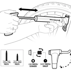 Blackburn AirStik AnyValve Minipomp - Pewter