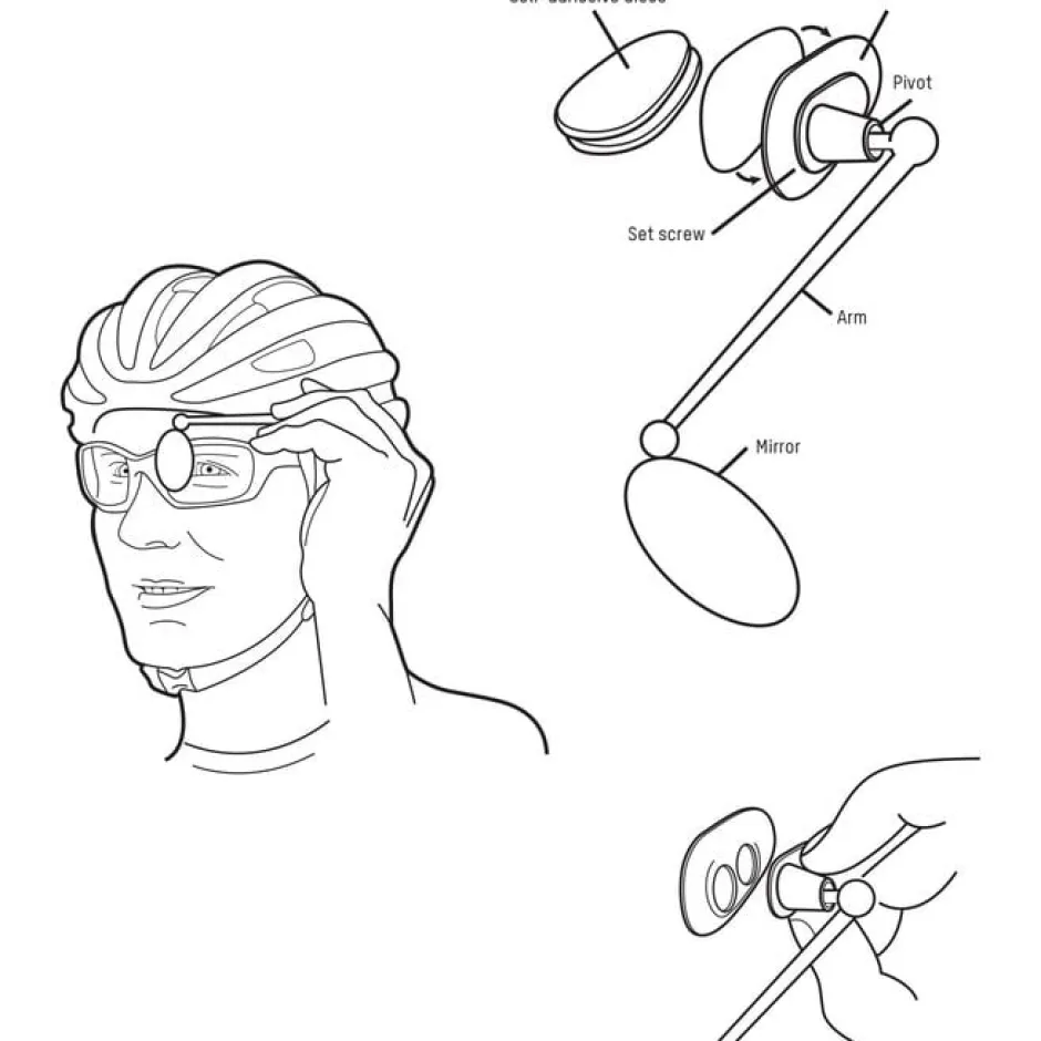 Spiegels < Blackburn Helmet Mirror - Achteruitkijkspiegel