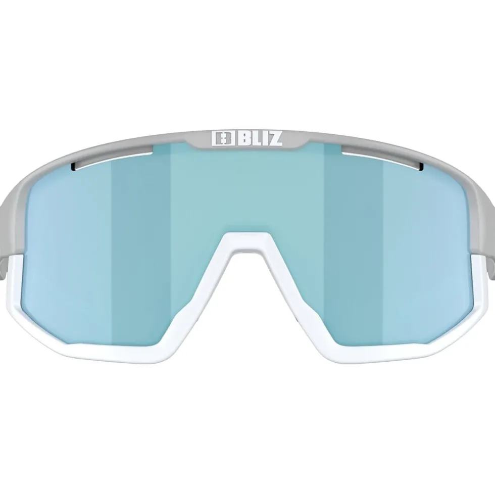 Bliz Fusion Bril - Matt Light Grey - Smoke Ice Blue Mirror