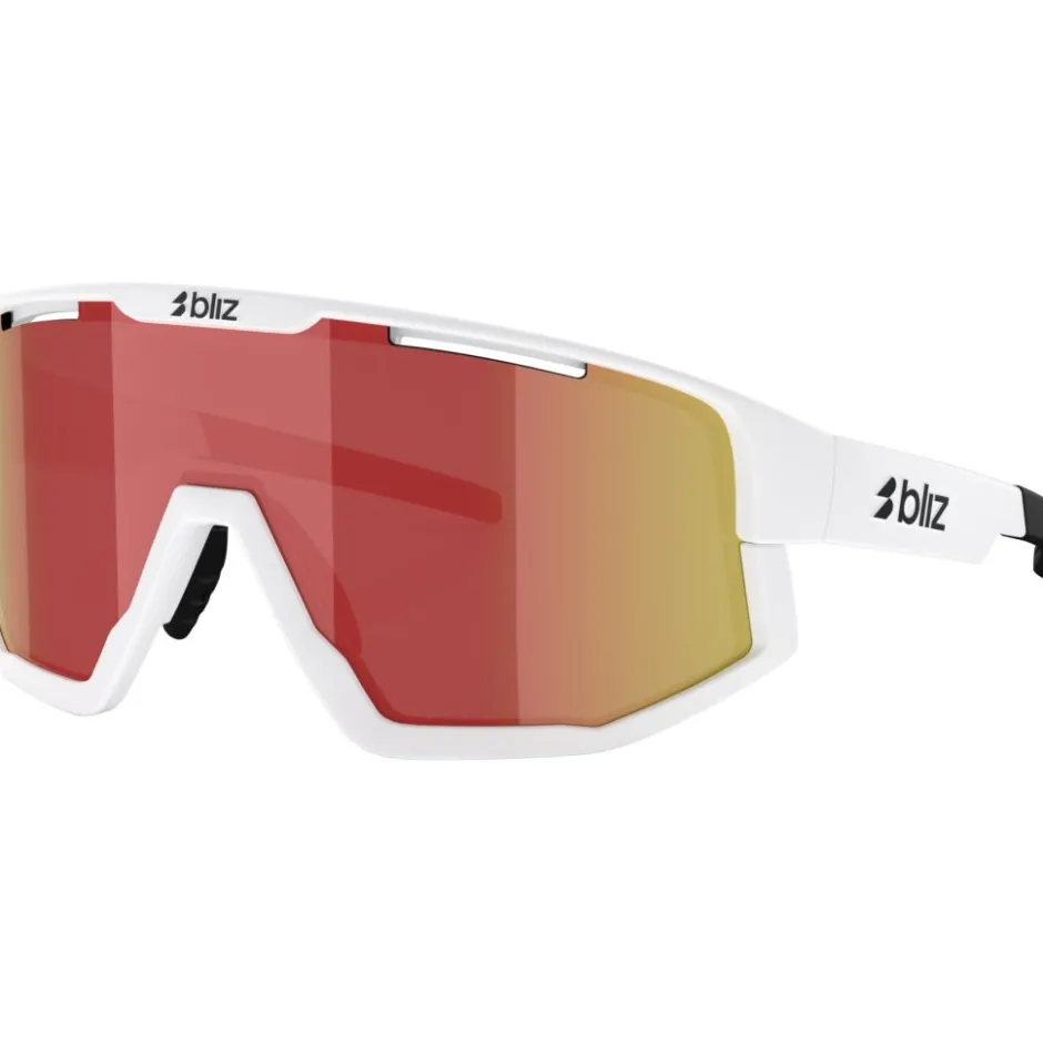 Alpine & Skibrillen < Bliz Fusion Bril - Matt White - Smoke Red Multi