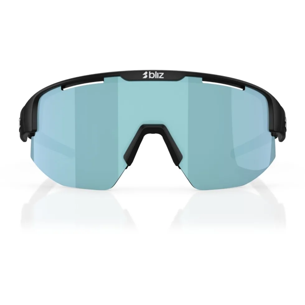 Bliz Matrix Small Brillen - Matt Black - Smoke Ice Blue Multi
