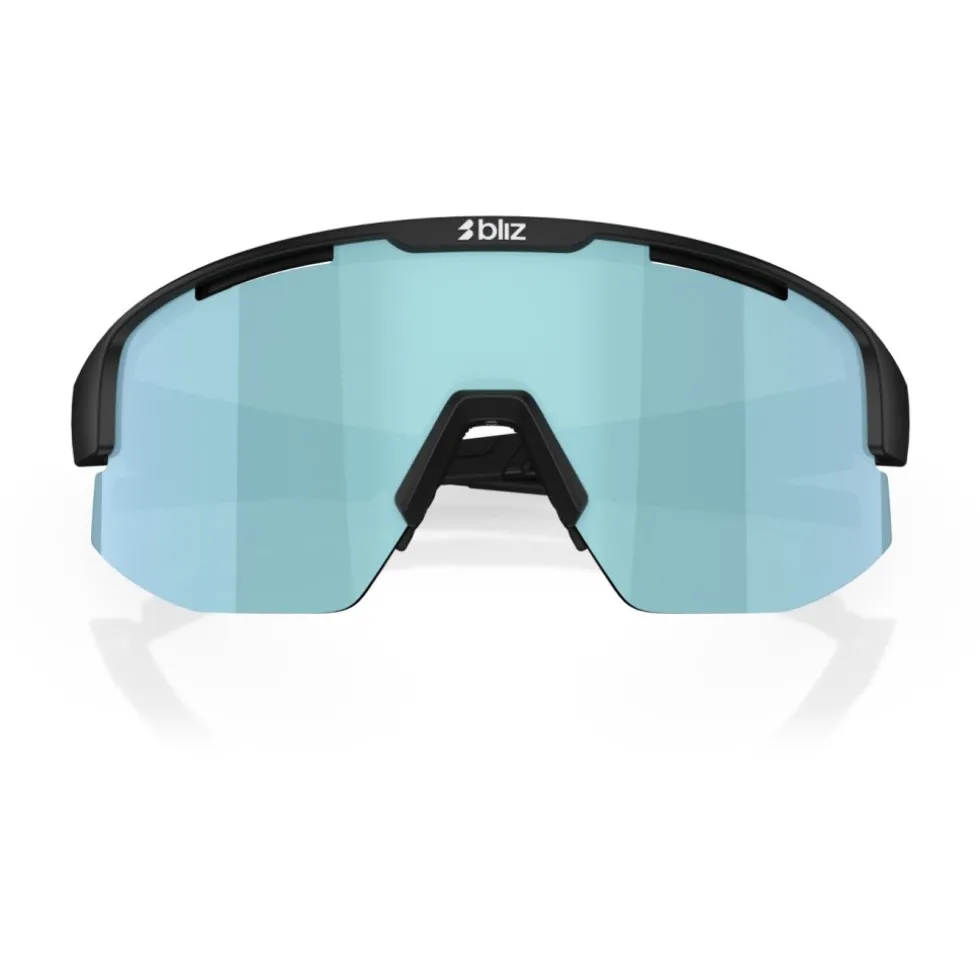 Bliz Matrix Small Brillen - Matt Black - Smoke Ice Blue Multi
