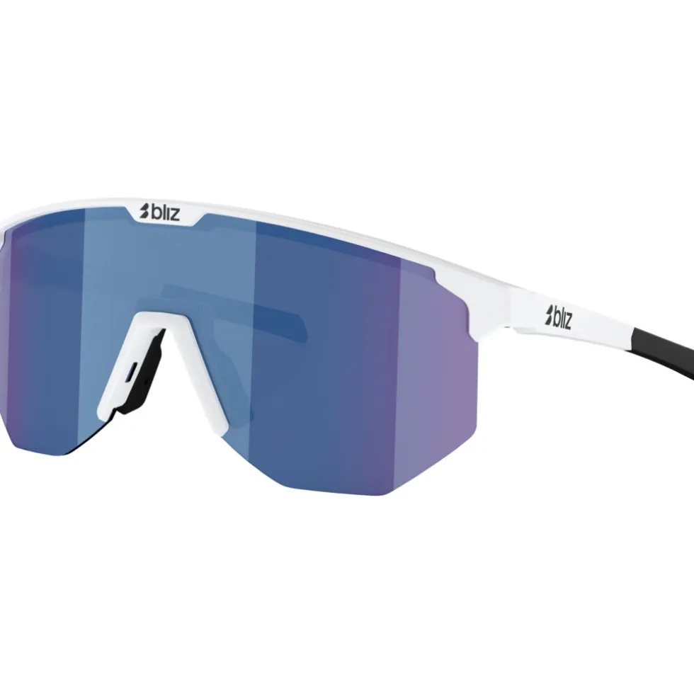 Bliz Hero Small Brillen - Matt White - Brown Blue Multi