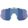 Bliz Matrix Small Brillen - Matt White - Smoke Blue Multi