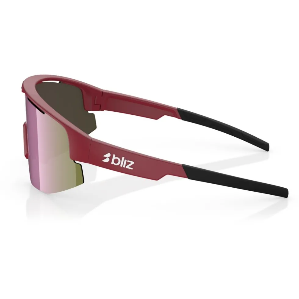 Bliz Matrix Small Brillen - Matt Wine Red - Brown Rose Multi