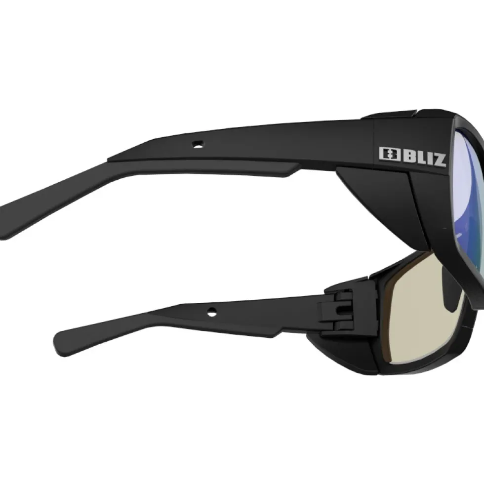 Bliz Peak Bril - Matt Black - Photochromic Brown/Blue Multi