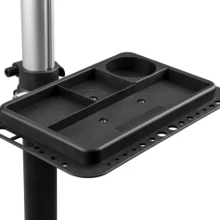 BLUECHAIN Essential Montagestandaard met Gereedschapsbak 25 kg - zwart/aluminium