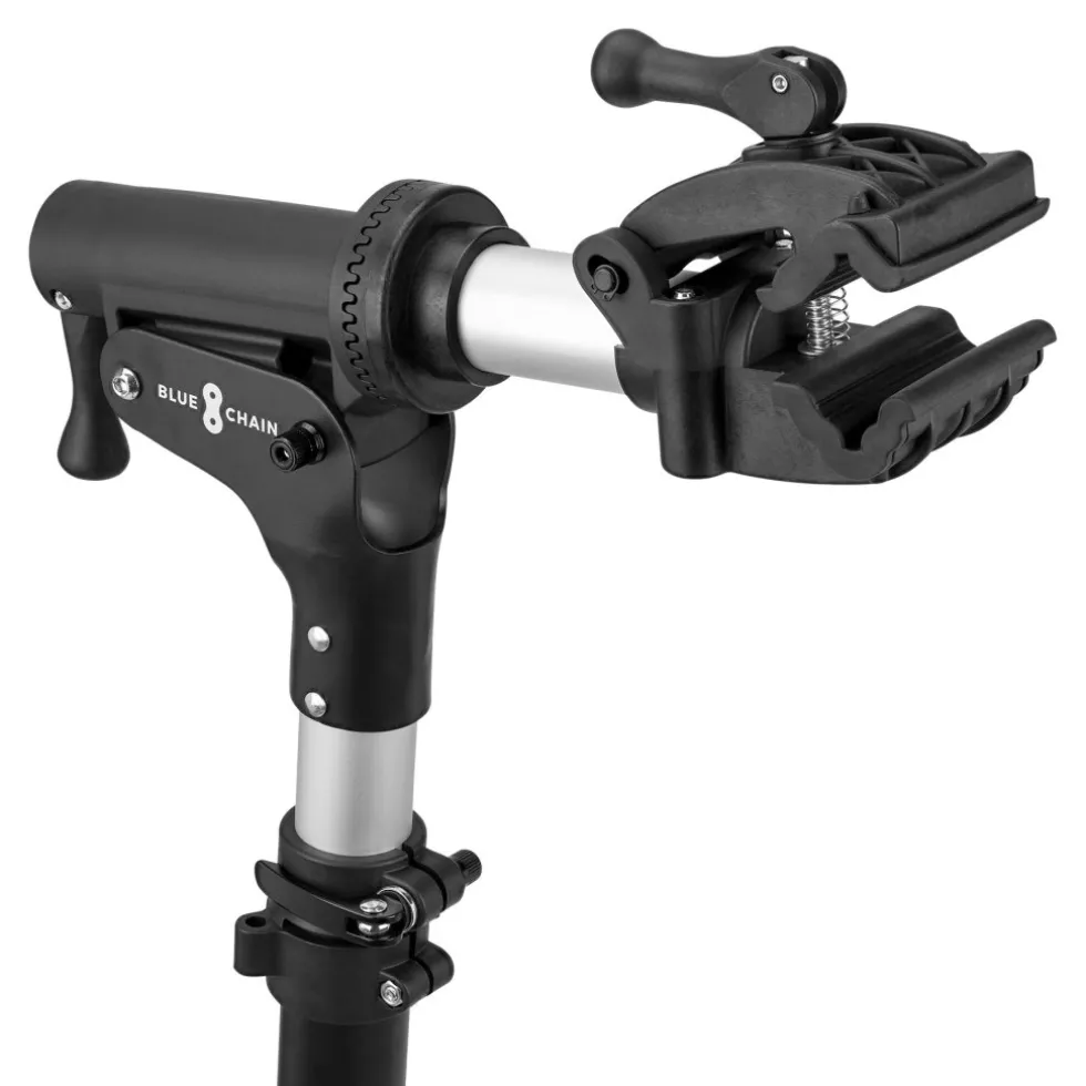 BLUECHAIN Essential Montagestandaard met Gereedschapsbak 25 kg - zwart/aluminium