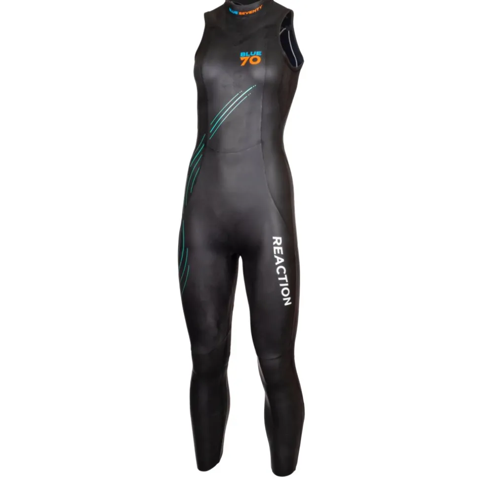 blueseventy Reaction Sleeveless Dames Wetsuit - zwart