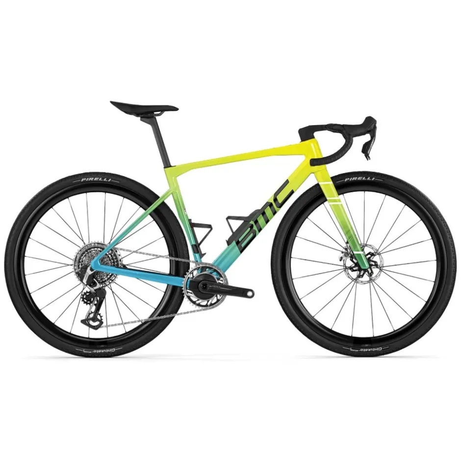 Race Gravelbikes < BMC KAIUS 01 ONE - Carbon Gravel Bike - 2026 - Acid Yellow / River Blue