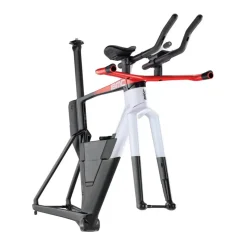 BMC SPEEDMACHINE 01 - Carbon Triathlon Frameset - 2026 - cool white / neon red