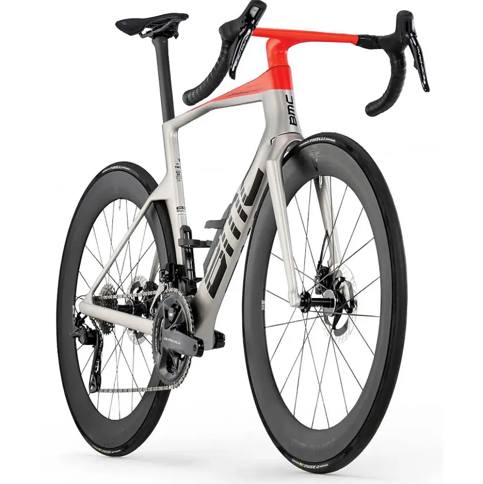 BMC TEAMMACHINE R 01 TWO - Carbon Racefiets - 2026 - arctic silver / neon red