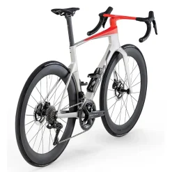 BMC TEAMMACHINE R 01 TWO - Carbon Racefiets - 2026 - arctic silver / neon red