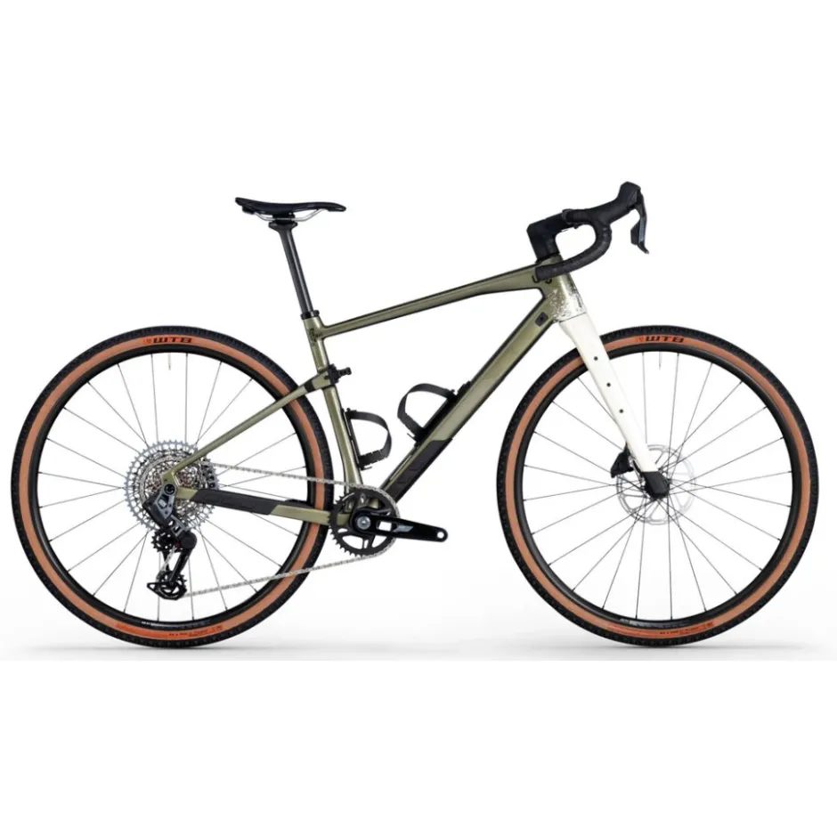 Gravelbikes Bikepacking < BMC UR 01 TWO - Carbon Gravebike - 2026 - etaic green / pear white