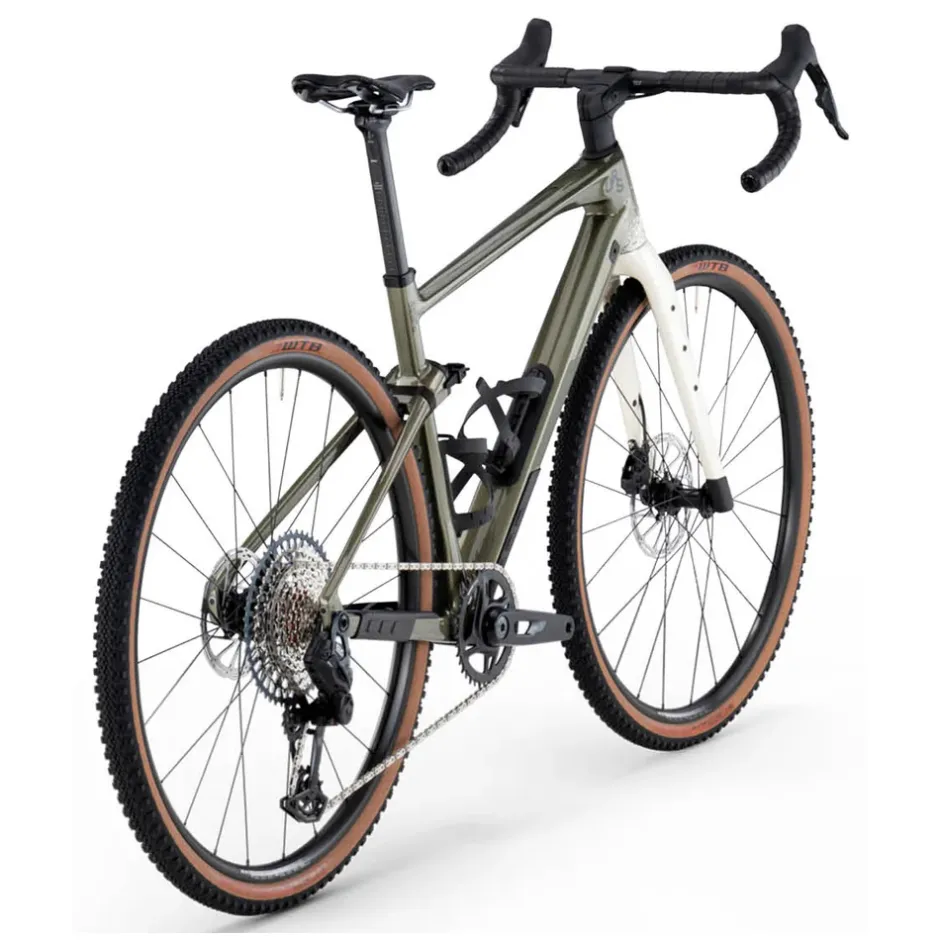 Gravelbikes Bikepacking < BMC UR 01 TWO - Carbon Gravebike - 2026 - etaic green / pear white