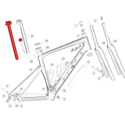 BMC Zadelpen voor Roadmachine 01 (2024+) - 360mm | 0mm Offset