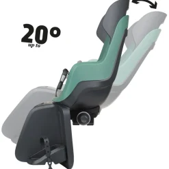 Bobike GO Fietsstoeltje voor Kinderen met Ligpositie - Bagagedrager-Bevestiging - Peppermint