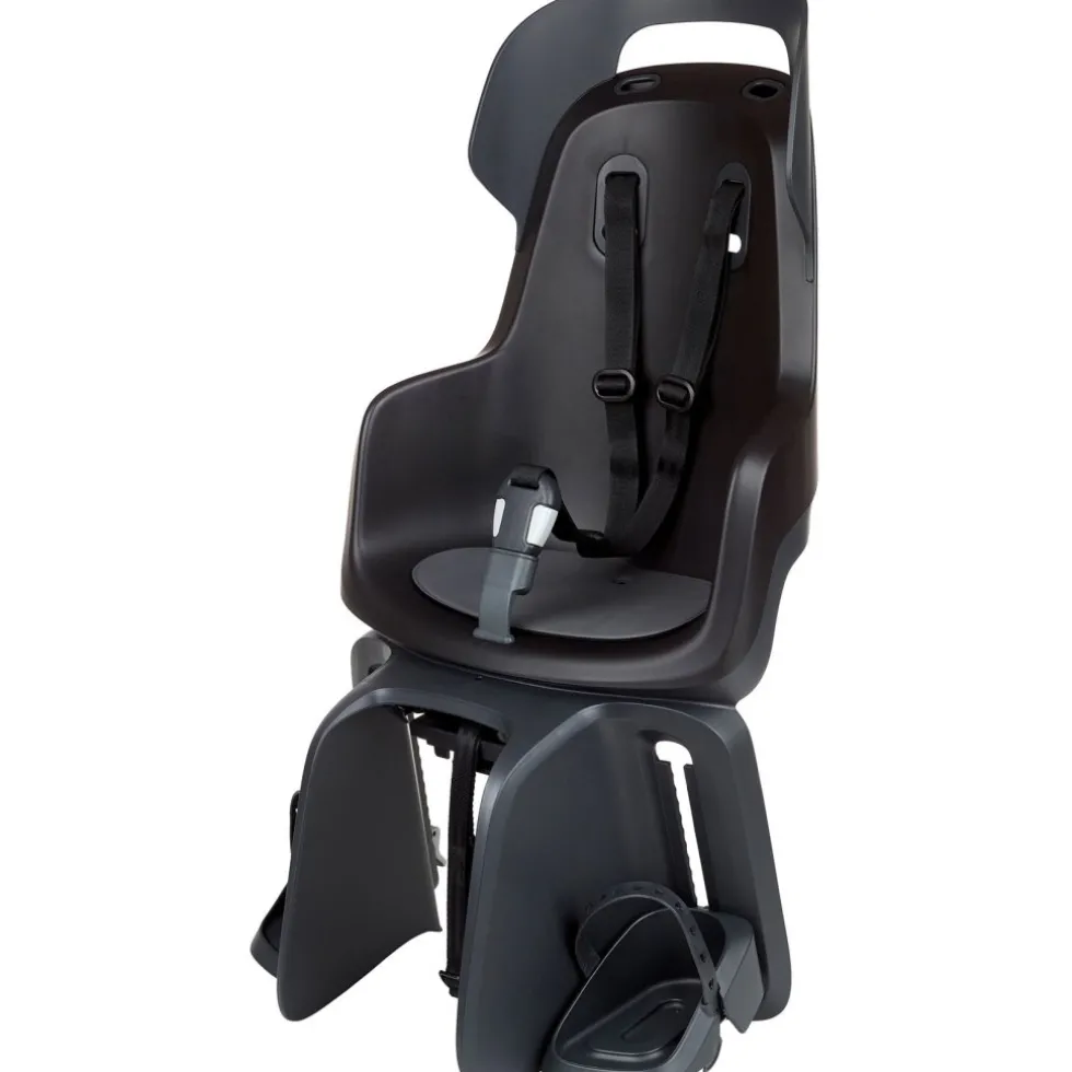 Bobike GO MIK HD Fiets-Kinderzitje - bagagedrager bevestiging - Urban Black