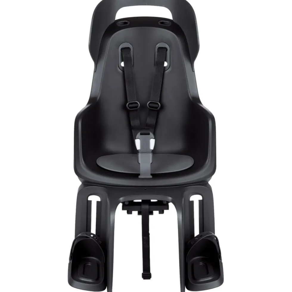Bobike GO MIK HD Fiets-Kinderzitje - bagagedrager bevestiging - Urban Black