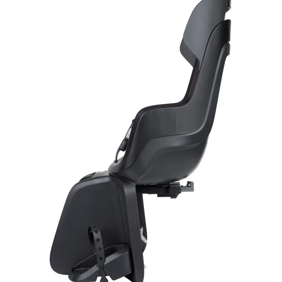 Bobike GO MIK HD Fiets-Kinderzitje - bagagedrager bevestiging - Urban Black