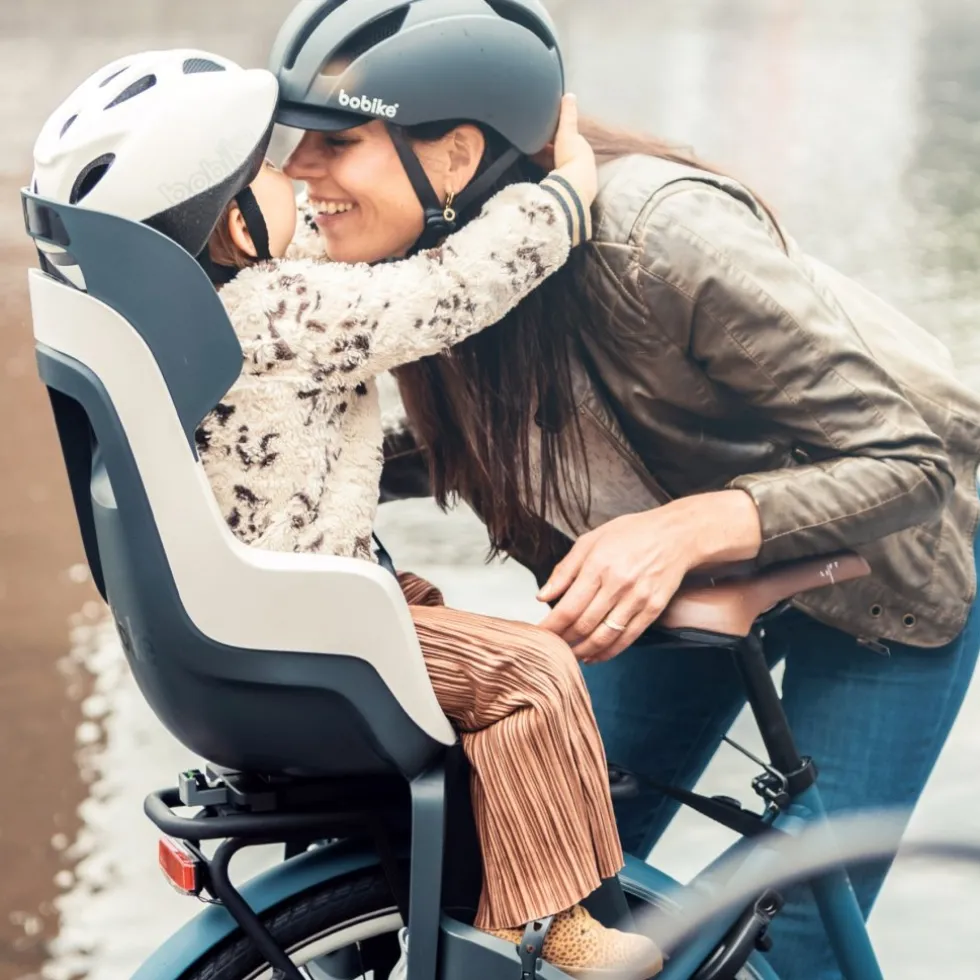 Bobike GO MIK HD Fiets-Kinderzitje - bagagedrager bevestiging - Urban Black