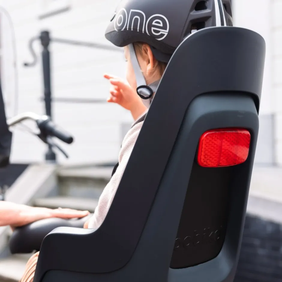 Kinderzitjes < Bobike ONE maxi Fietsstoeltje voor Kinderen - Bagagedrager-Bevestiging - Urban Black
