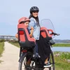 Kinderzitjes < Bobike ONE maxi Fietsstoeltje voor Kinderen - Bagagedrager-Bevestiging - Flamingo