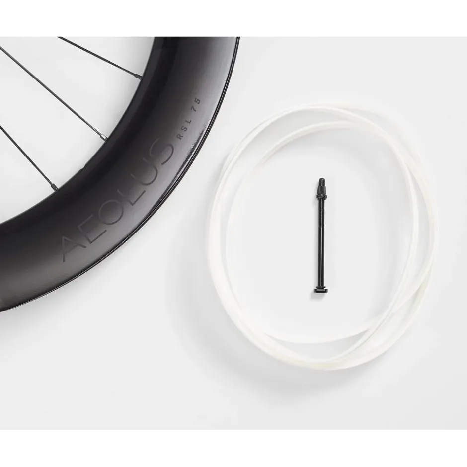 Wielen < Bontrager Aeolus RSL 75 TLR Disc Carbon Front Wheel - Clincher / Tubeless - Centerlock - 12x100mm