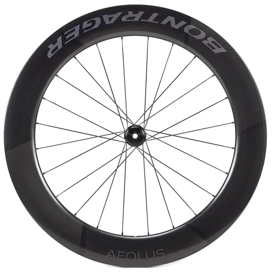 Wielen < Bontrager Aeolus RSL 75 TLR Disc Carbon Front Wheel - Clincher / Tubeless - Centerlock - 12x100mm